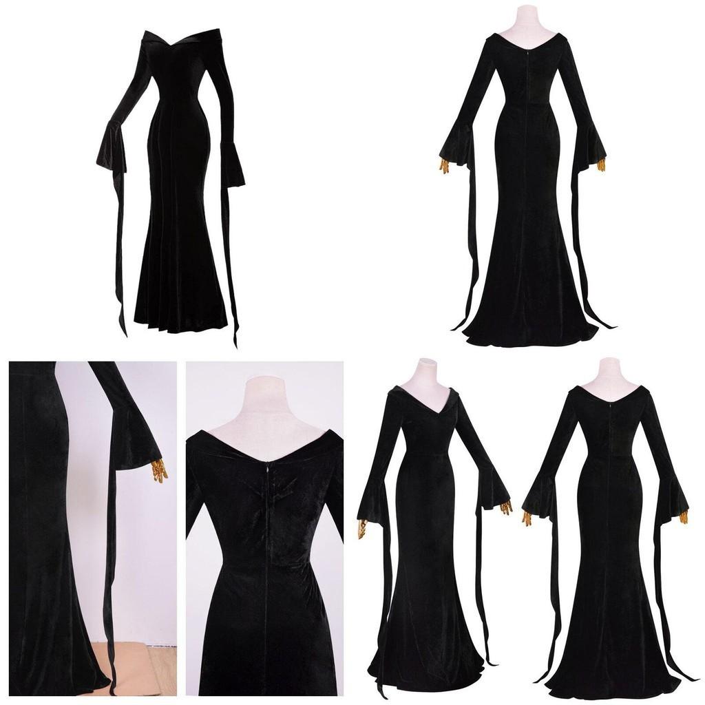 Wednesday Addams Dress Onepiece Cosplay Costumes For Adults Halloween Party Must-have
