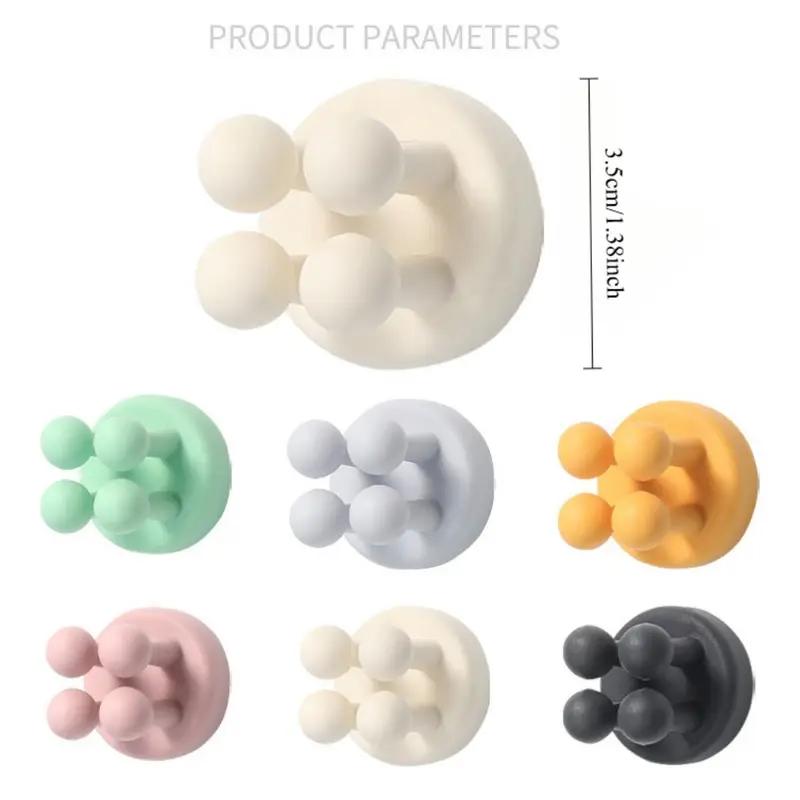 Self Adhesive Wall Hook Strong Without Drilling Coat Bag Bathroom Door Kitchen Towel Hanger Hooks Home Storage Accessories
