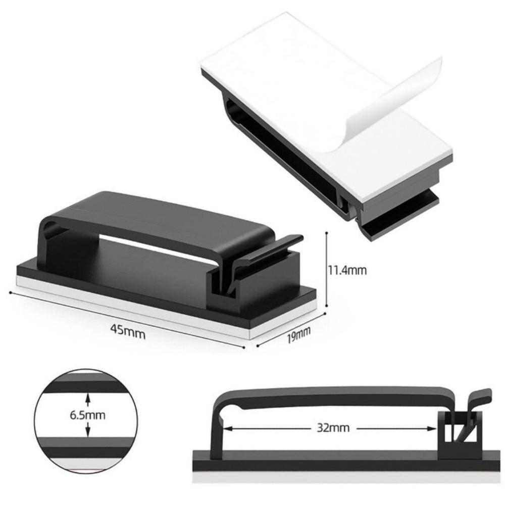 Self-adhesive Cable Organizer Cable Clamp Clips Holder Clamp Management Car USB Data Cable Decorative Cord Winder Manager