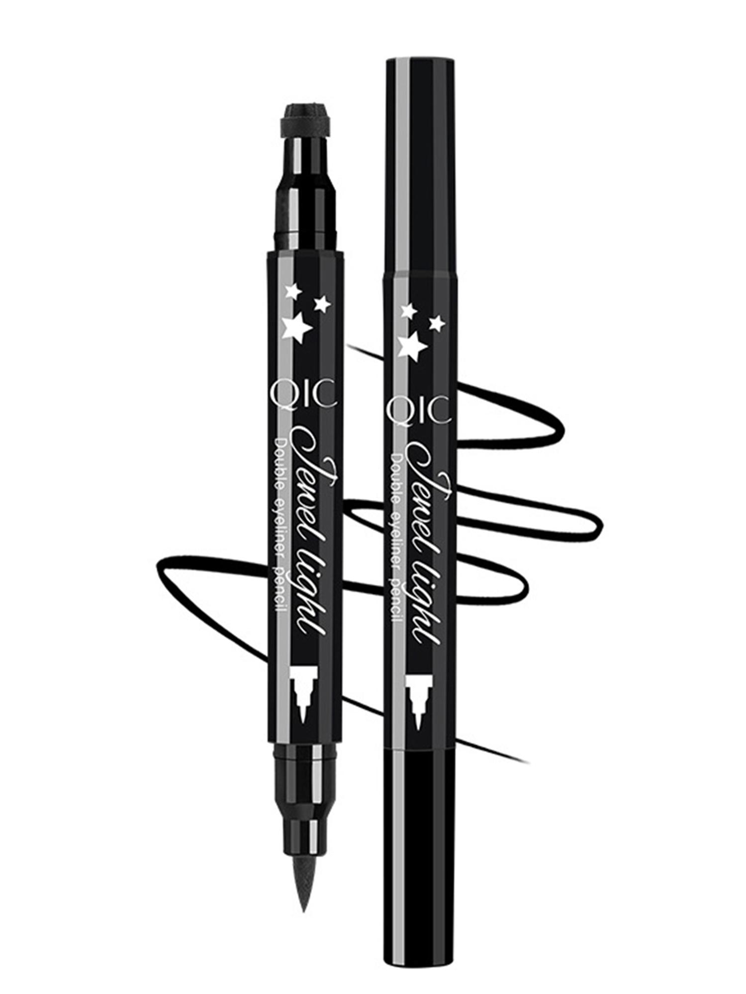 

Профессиональная двухголовая подводка для глаз с ультратонкой кисточкой для стойкого высокопигментированного макияжа One Size