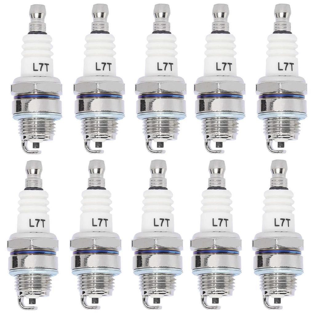 10Pc Spark Plug L7T for 33cc 43cc 47cc 49cc 2-Stroke Pocket Bike ATV Trimmer Blower Chainsaw Brushcutter Echo Wacker Kawasaki