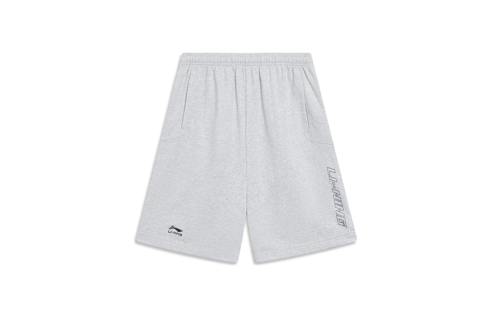 Li Ning Sports Life Collection Shorts Men s New Light Heather Gray AKST073-3 3XL