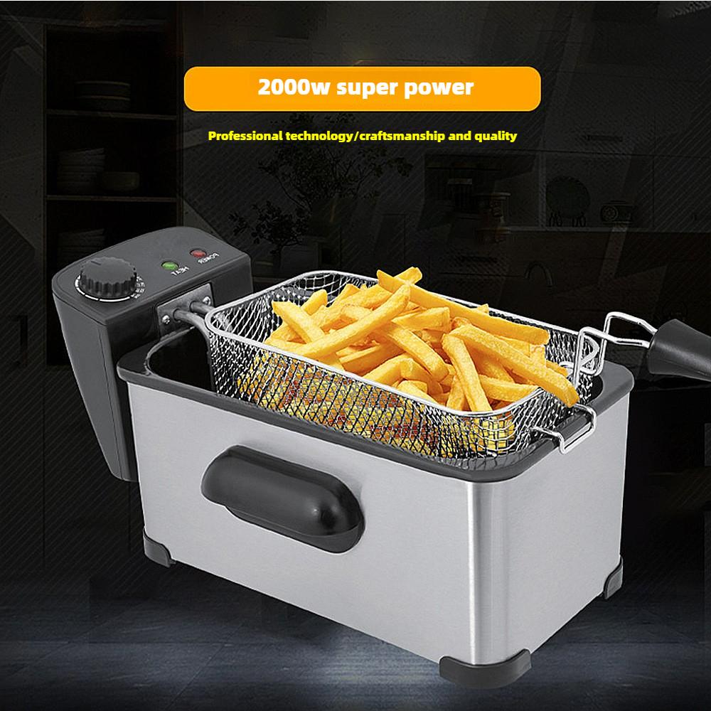 Household and commercial 3.5L electric fryer Electric fryer Skewers Fryer Kitchen French fries