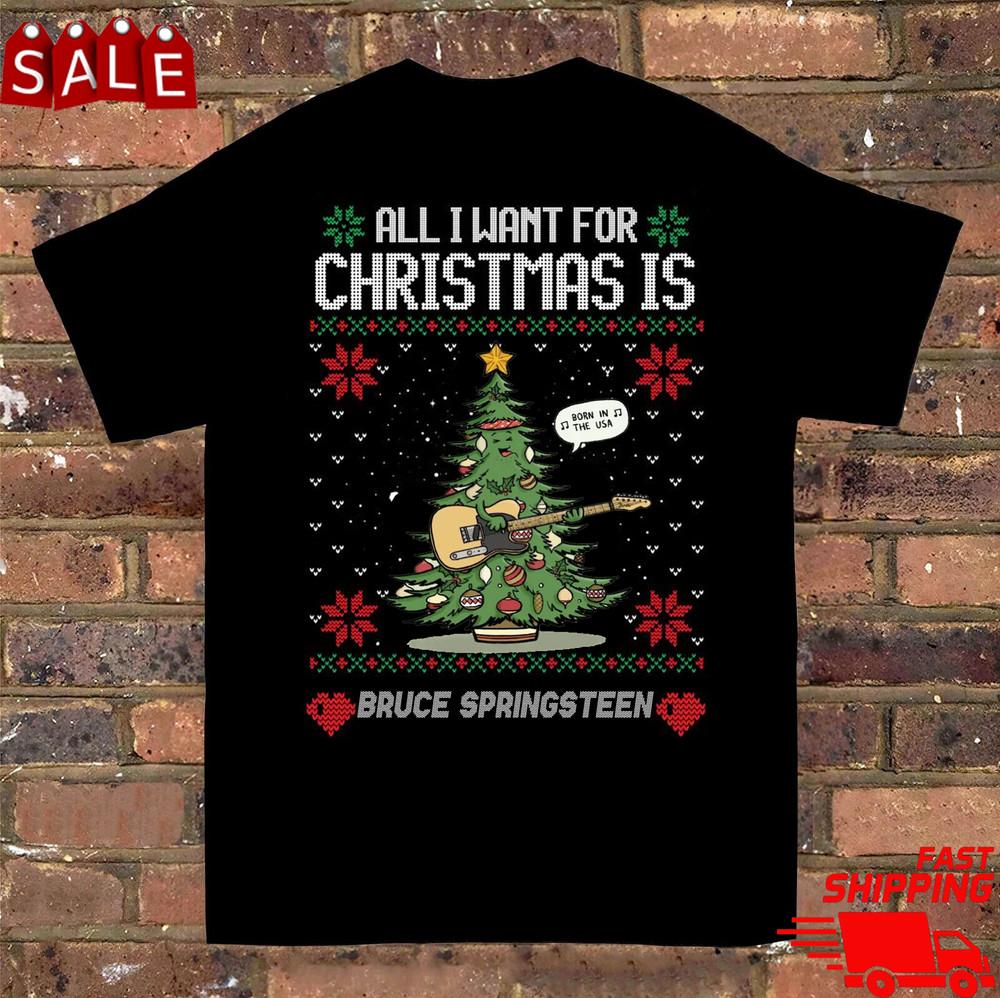 Bruce Springsteen MERRY CHRISTMAS 2025 Shirt Xmas SG236 Unisex T-Shirt S