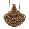 Clutch bag scalloped diamond high-end rhinestone dinner bag banquet party annual meeting clutch
