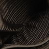 Prada Logo Embossing Handbag Tote Bag Brown Calfskin/Nylon Unisex Used