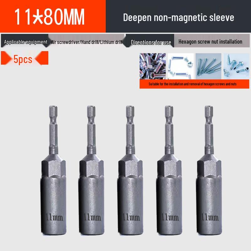 Jeu d'adaptateurs d'extension pour perceuse électrique à douille hexagonale