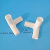 16mm PVC Gerader Winkel T-Stück Verbinder für Vierweg-Verbindungen, 90-Grad PVC Rohradapter Geeignet für Schrank, Zelt