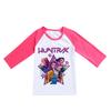 T-shirt KPop Demon Hunters Moda Bambini Cartone Animato Abbigliamento Casual Ragazze Ampia Comoda Girocollo Manica Lunga T-shirt