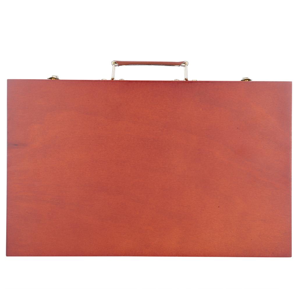 Retro Wooden Painting Tool Storage Box Portable Drawing Oil Painting Case Accessory