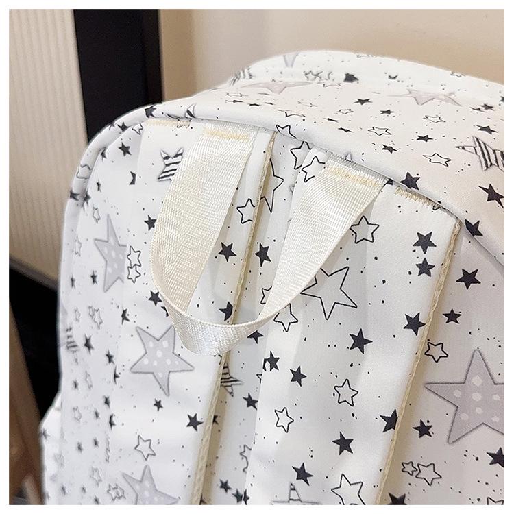 Hochwertiger, leichter, bonbonfarbener Outdoor-Rucksack - Großes Fassungsvermögen, niedliches Stern-Design