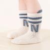 3Pairs/Set Children's Socks For Boys Girls Cotton Letter Kids Sock Casual Sport Girl Boy Toddler Baby Floor Short Sock Anti Slip