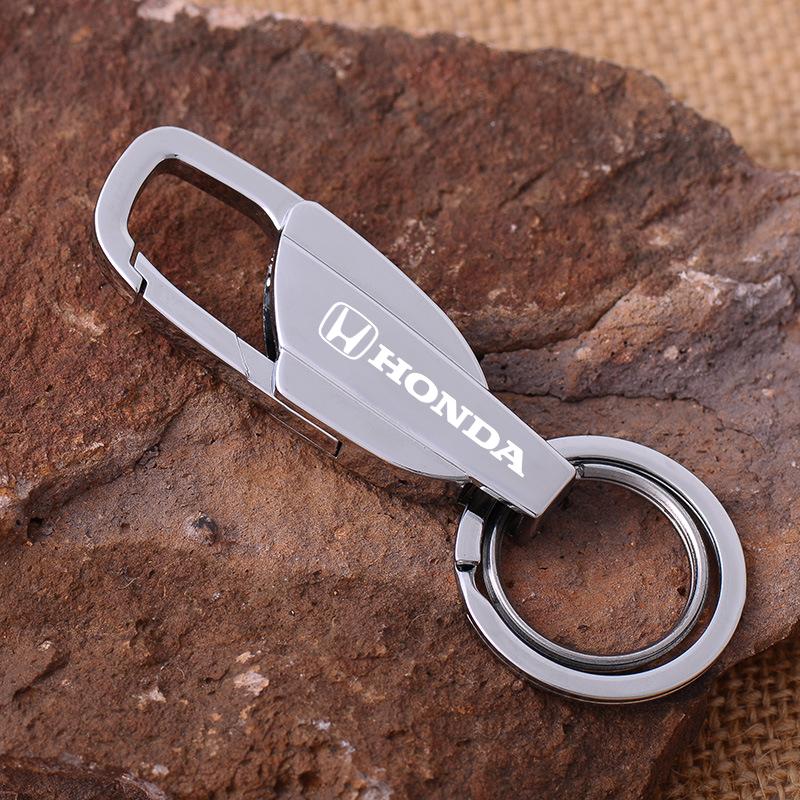 Car Emblem Keychain Zinc Alloy Antirust Key Ring For Honda Civic Accord Crosstour Spirior Odyssey Avancier UR-V Sienna Elysion BI2