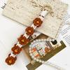 Bohemian Hand-Woven Flower Wrist Lanyard Phone Wristband Daisy Flower -Lost Phone Rope Bag Pendant for Friend Gift Bag Charm