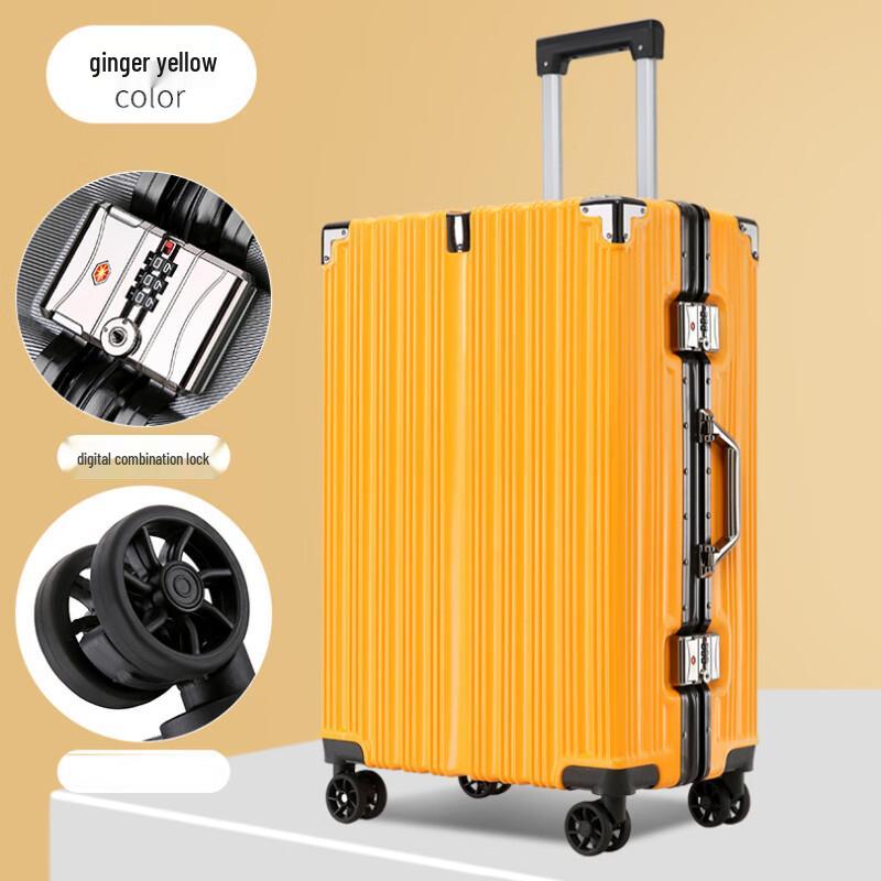 Yuzhan Riveted Aluminum Frame Spinner Suitcase 20 inch