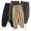 Original Foreign Trade Japanese Retro Washed Cotton Work Pants for Men, Spring and Autumn, Large Pockets, Straight Loose Wide-Leg Casual Pants
