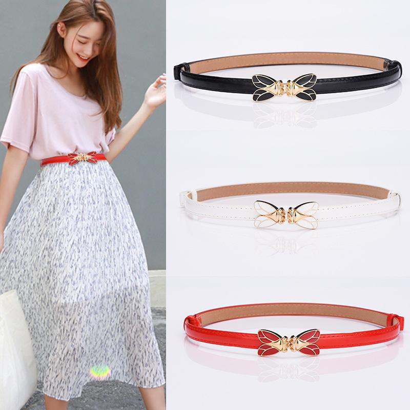Simple Slim-Fitting Thin Waist Seal Simple Decorative Dress Women'S Student Belt