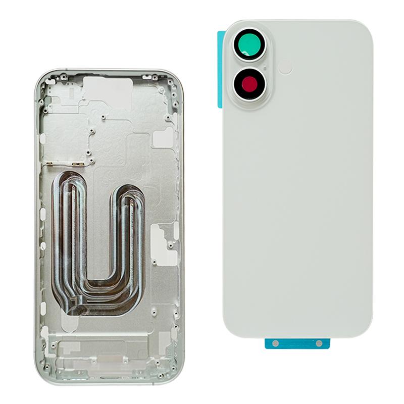 Zadní kryt Pro iphone 16-16plus-16Pro Max Zadní kryt baterie Zadní dvířka Střední rám šasi + Zásobník na SIM kartu Boční klávesy