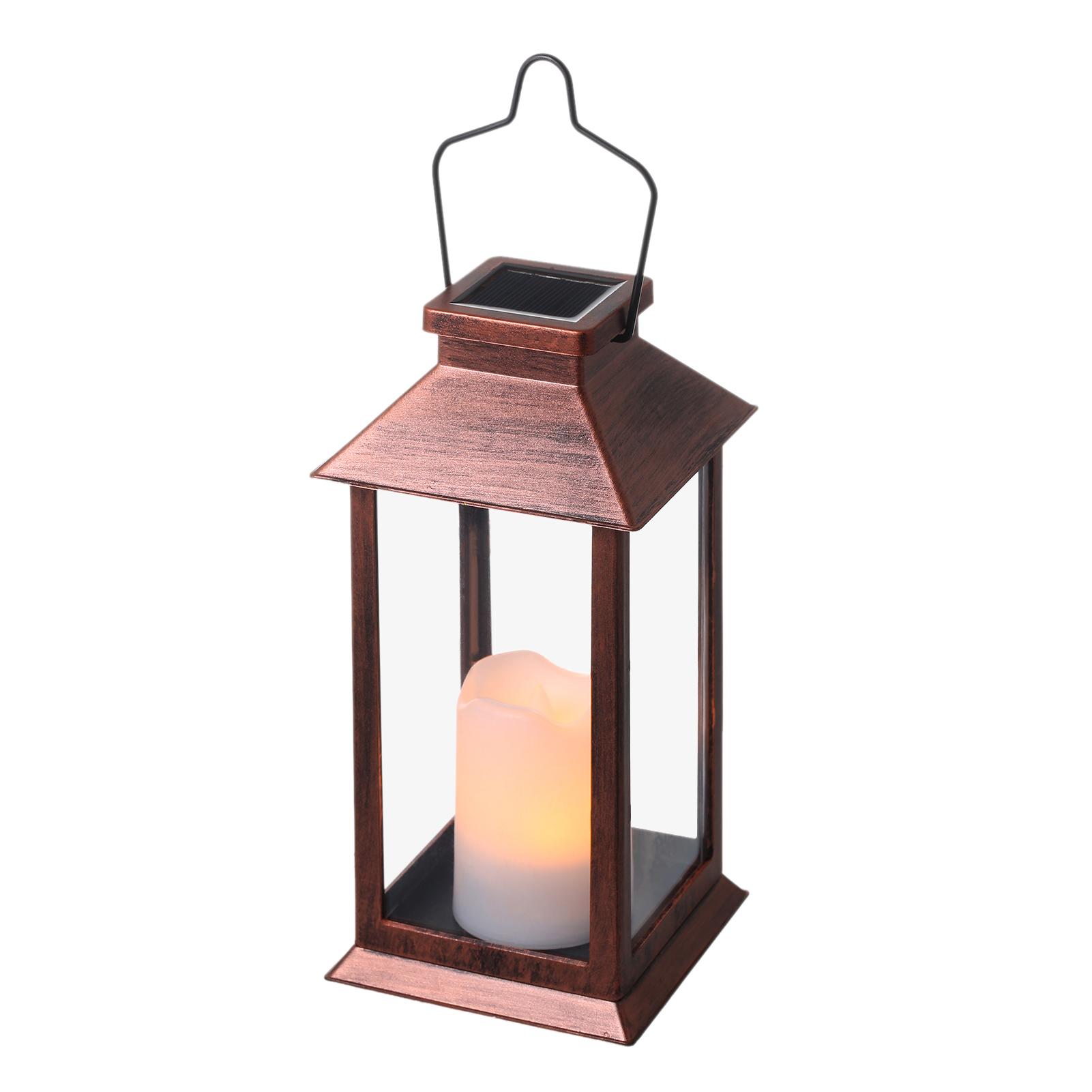 

Tomshine Solar Powered Lantern Lights with LEDs Flameless Candle Outdoor Garden Hanging Lanterns Decorative for Table Backyard Party Garden