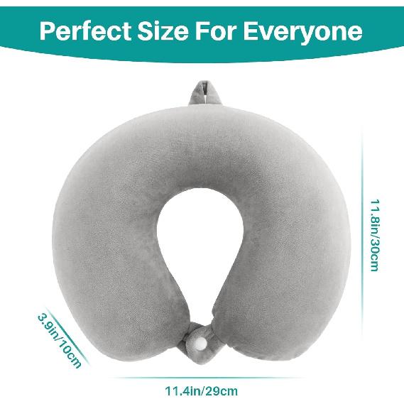 Neck Pillow Airplane - Memory Foam Travel Pillow for Head and Neck Support Suitable for Sleeping Airplane,Traveling,Self-Driving