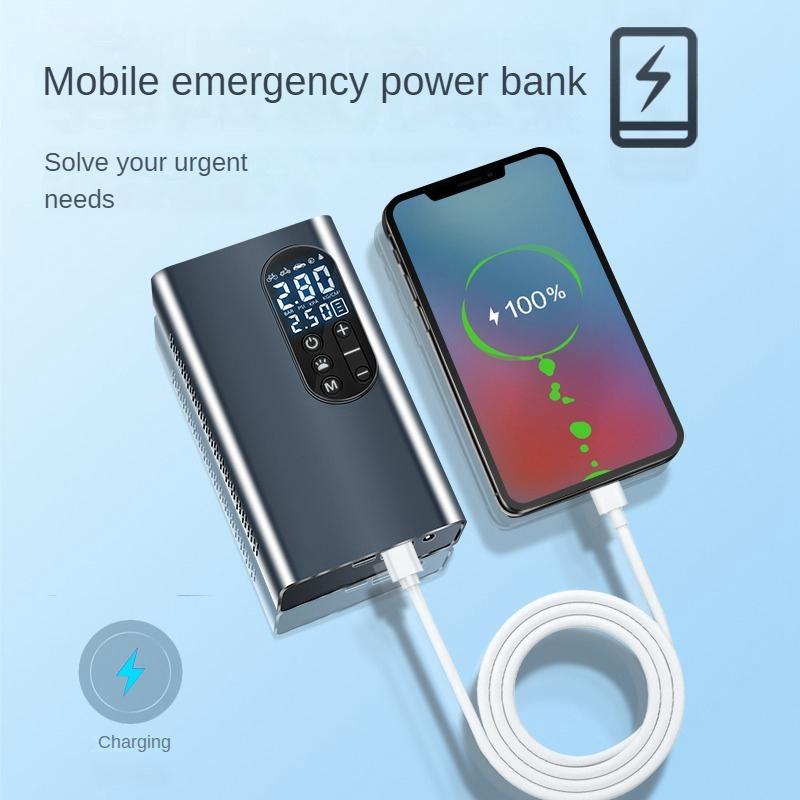 150PSI Rechargeable Air Pump Tire Inflator Portable Compressor Digital Cordless Car Tyre Inflator For Bicycle Balls Boat