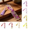 Colorful Book Accessories Dried Flower Resin Bookmarks with Tassels, Double-Sided Magnetic Birthday Gift for Readers Lovers Friends, Pretty