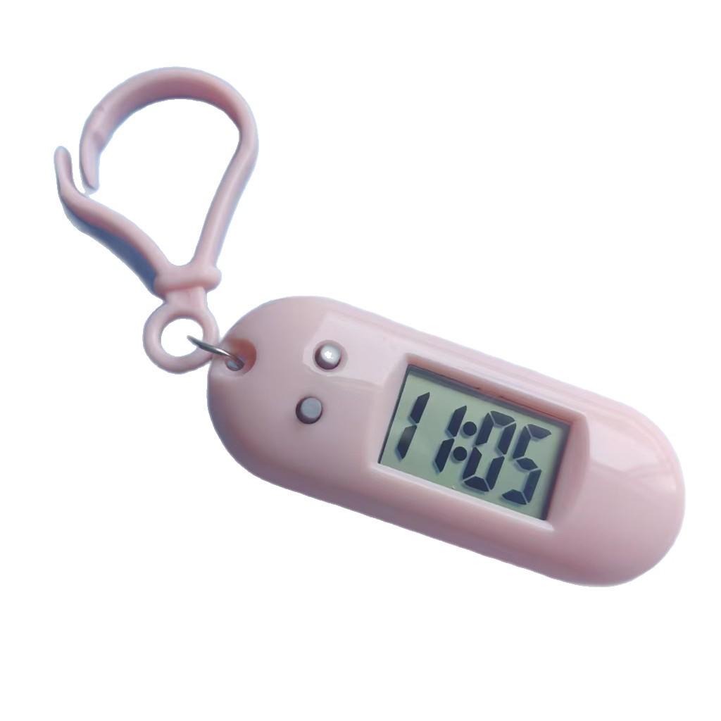 

Oval Keychain Silent Electronic Clock for Students