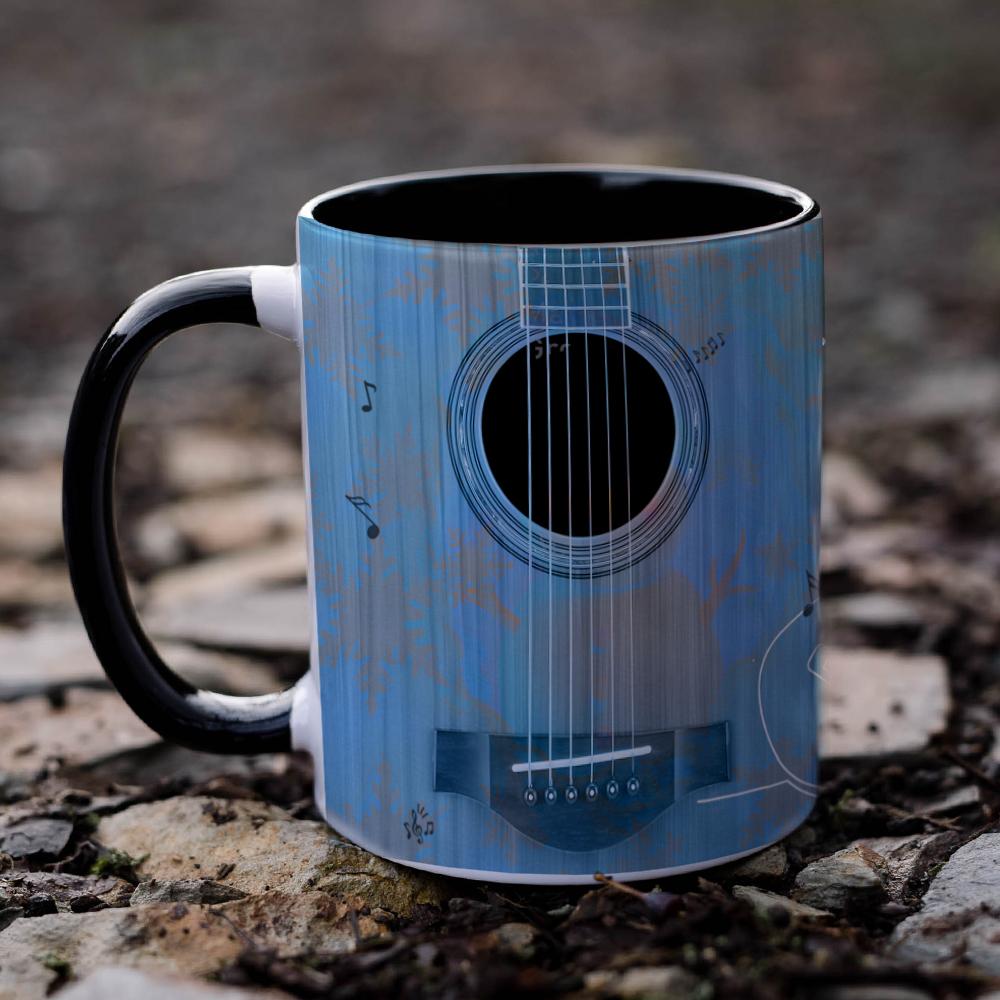 Guitar Bass Piano Violin Ceramic Mug Music Club Student Birthday Gift Drinking Cup Birthday Gift Funny Mugs