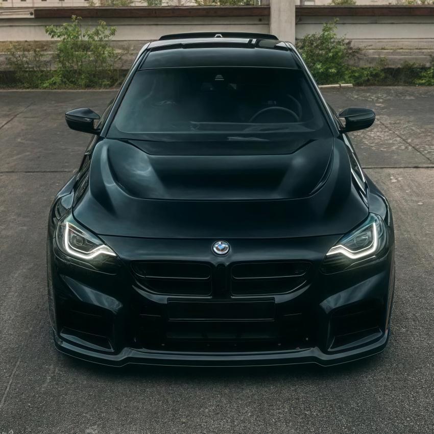 Car Front Bumper Lip For BMW 2 Series M2 G87 2023+ Splitter Spoiler Blade Diffuser Protection Plate Exterior Upgrade Decoration