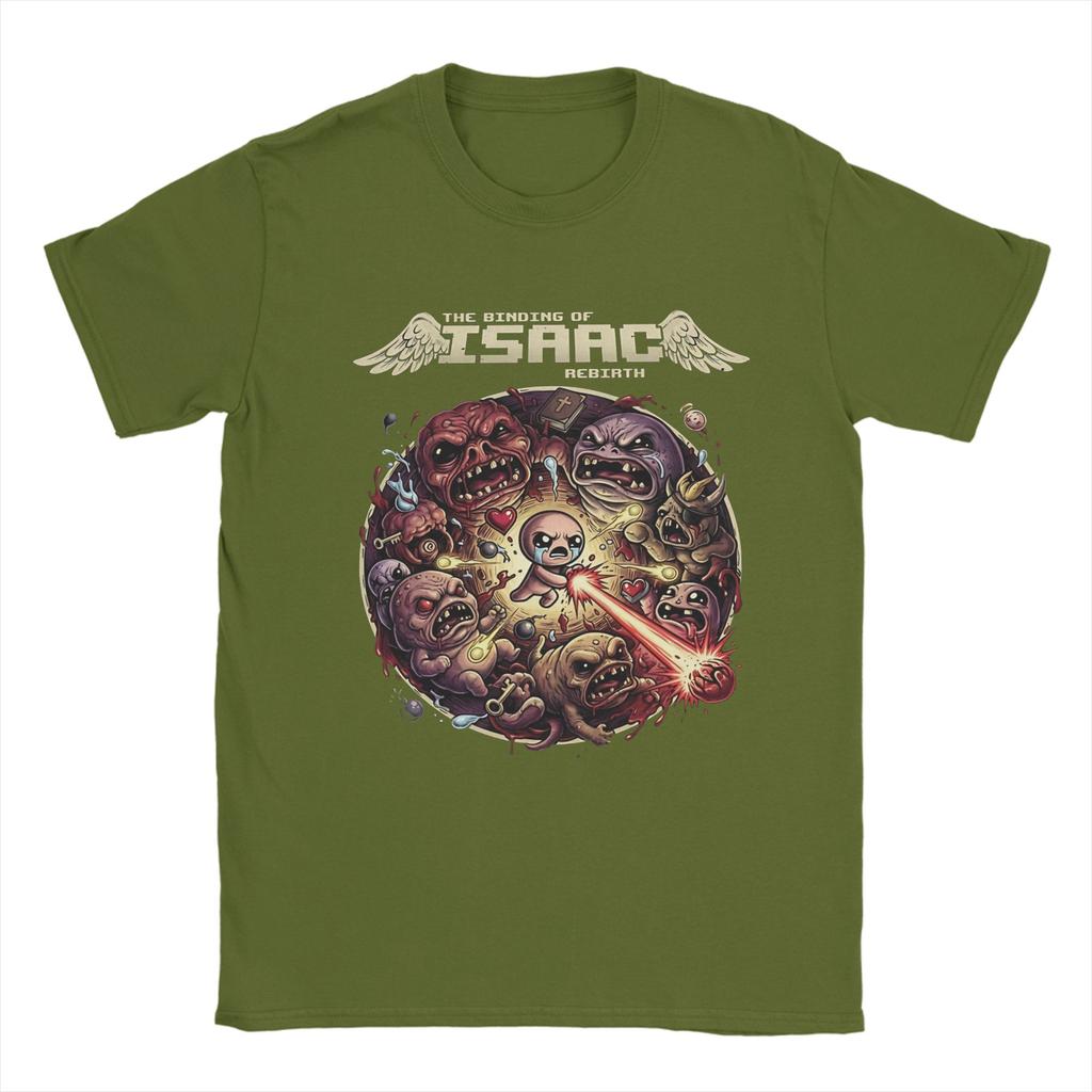 Unisexs TShirt The Binding Of Isaac  Vintage Pure Cotton Tee Shirt Short Sleeve  T Shirt Crew Neck Clothes Gift Idea