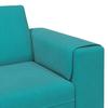 Living Room Sofa Turquoise 250 X 188 X 76 Cm