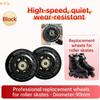 90mm (3.5") Replacement Wheels: High Elastic, Quiet, Wear-Resistant – For Skates, Luggage, Kids' Scooters