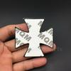 1pcs 3D Metal Altese Cross 1813 Emblem Decal Side Fender Rear Trunk Badge Sticker Are Applicable To Auto Motorcycle Pickup Truck SUV