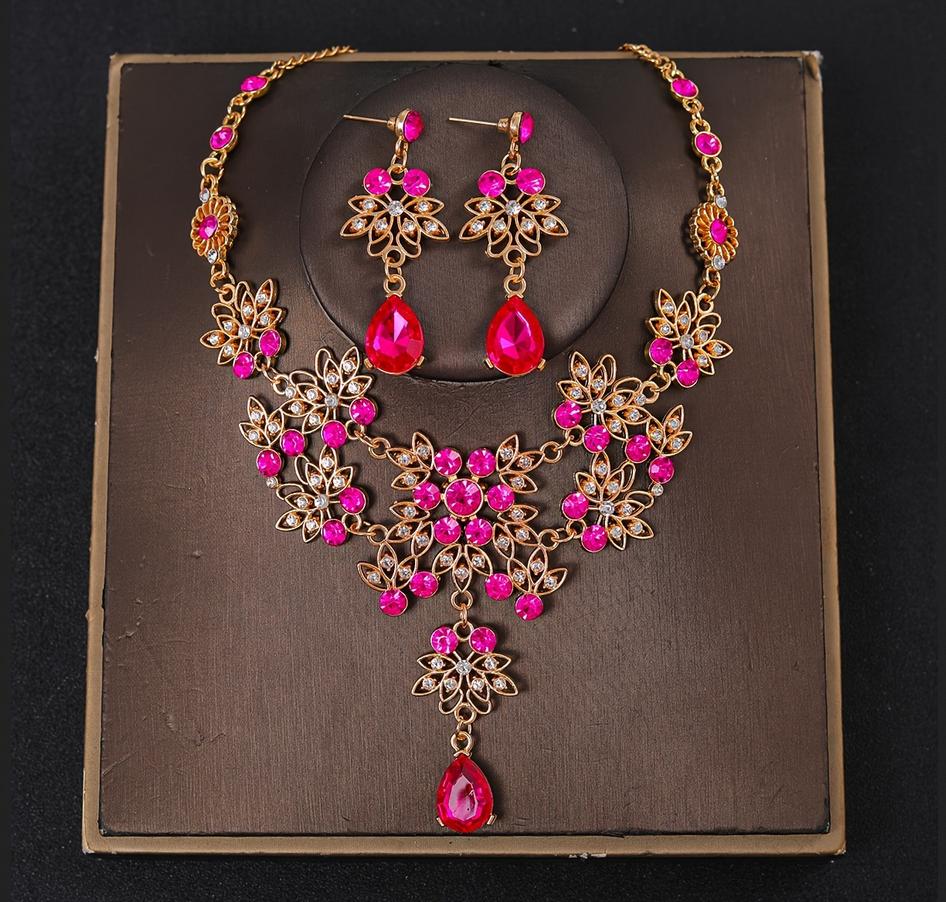 Женский набор: подвеска и серьги Изысканный шарм Свадебная подвеска и серьги для подружки невесты Свадьба Маскарад