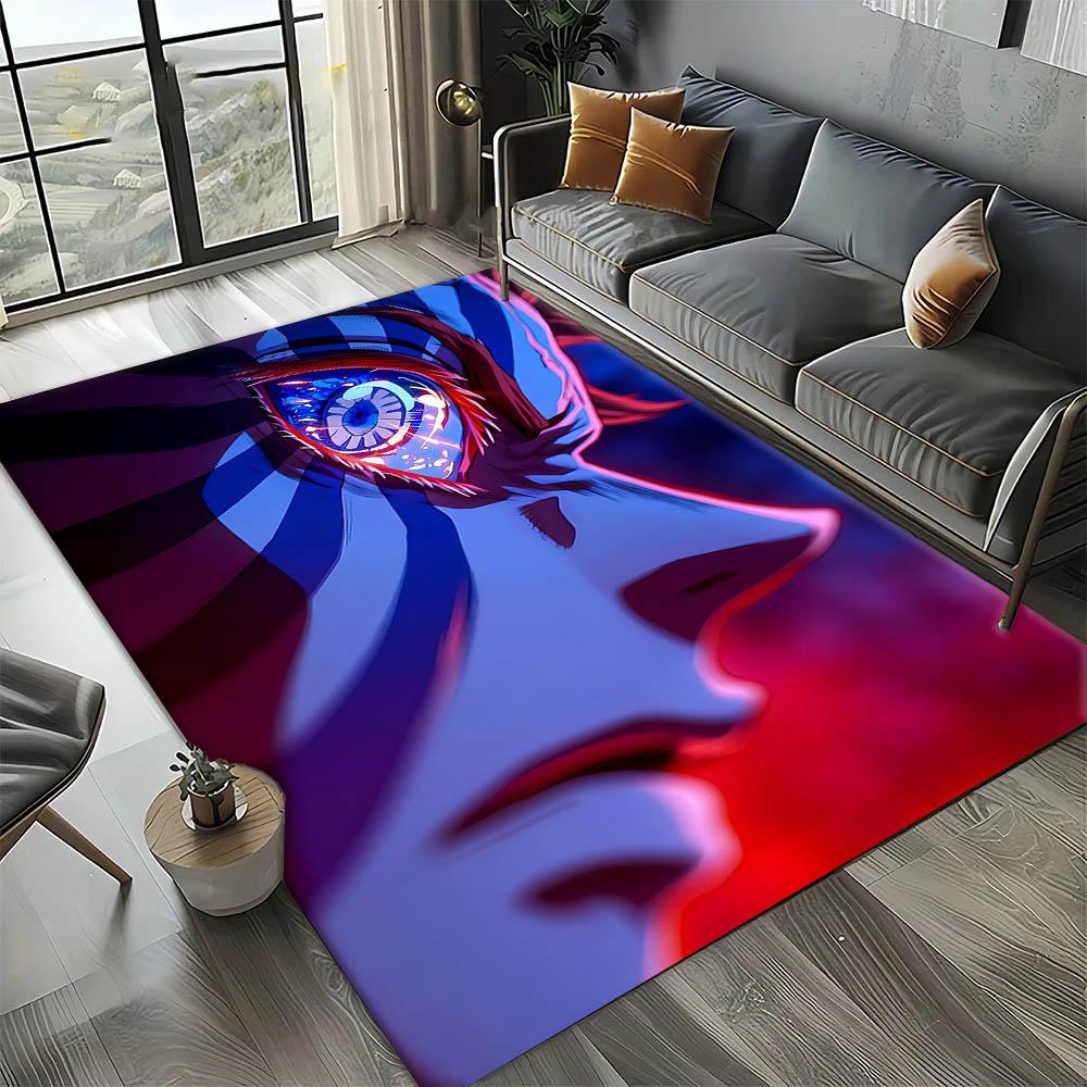 D-Demon Slayer Anime Kamado Nezuko Tanjirou 3D Carpet Rug Art for Room Decor Home Bedroom Gifts Fans Area Rug Non-slip Floor Mat