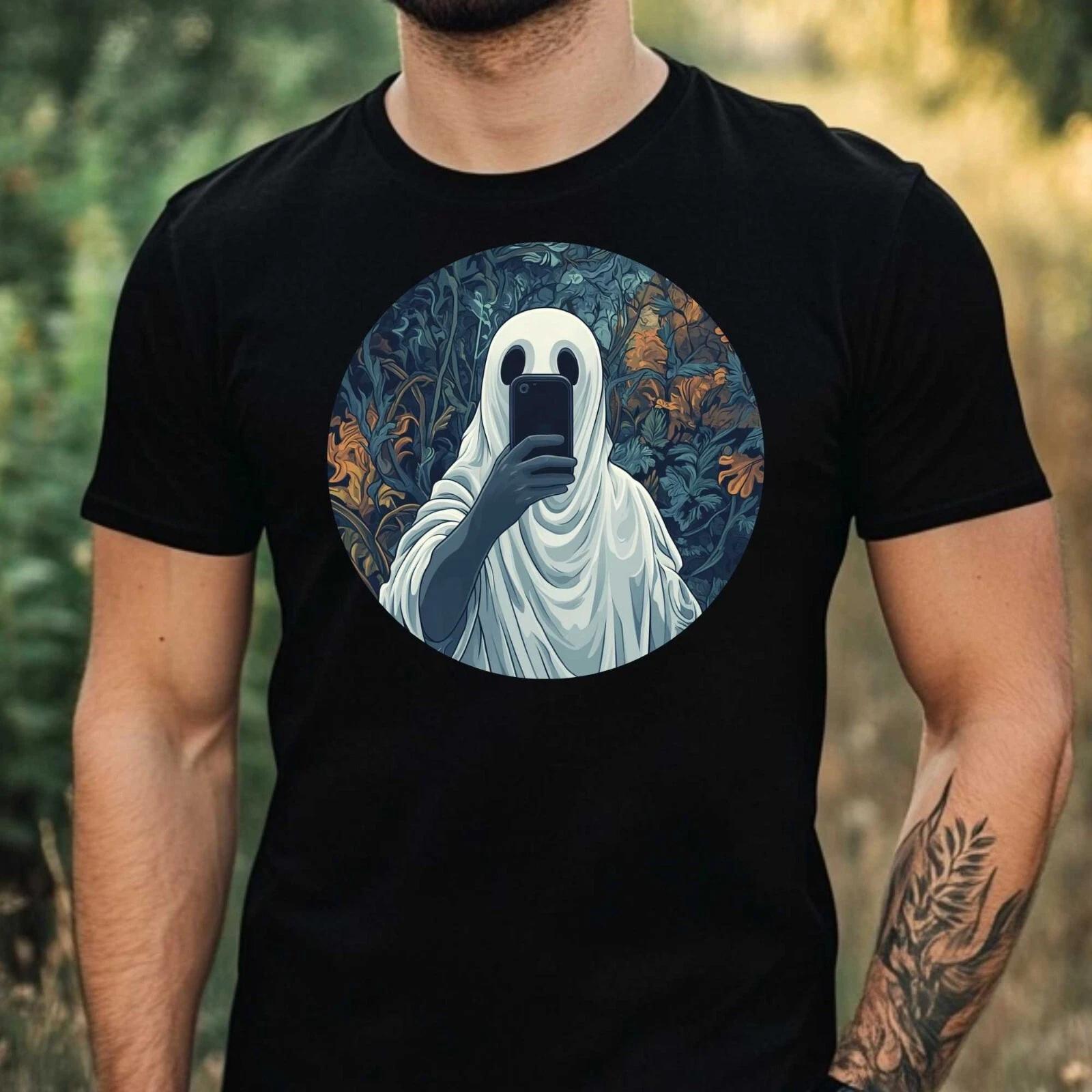 T-Shirt Herren Geister Selfie Motiv Baumwolle Größe XS bis 5XL XXL