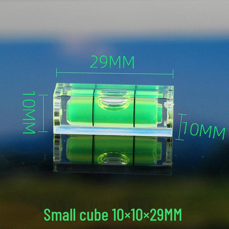 Mini Acrylic Rectangular Spirit Level, 3-Line Bubble, 52x18x15mm