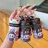 New Fashion Labubu Mouth Red Envelope Trendy Personalized Cylinder Storage Bag Pendant Cute Cartoon Jewelry Bag