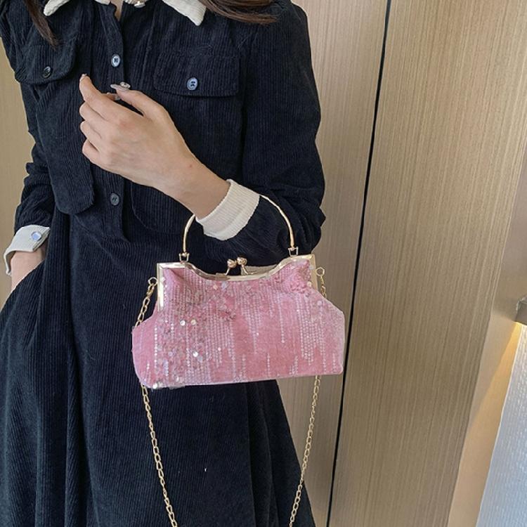 Sparkling Sequins Clutch Purses Fashion Handbag Wedding Party Shoulder Bag