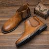 40~46 Men Chelsea Boots Brand Retro Comfortable 2024 Fashion Men Boots #KD5241
