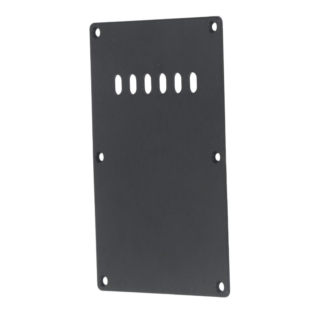 Plastic Material Guitar Back Plate Black Color 6 Hole Cover Plate For Electric Guitar