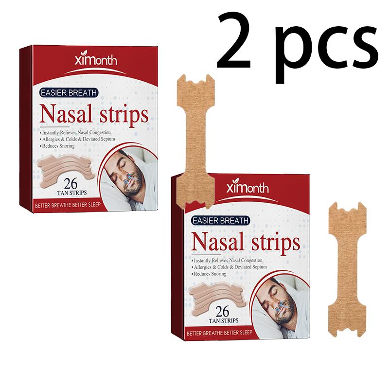XIMONTH Nursing Nasal StripNighttime Sleeping ConditionDiscomfortOpen MouthSnoringSnoring Nursing Nasal Strip