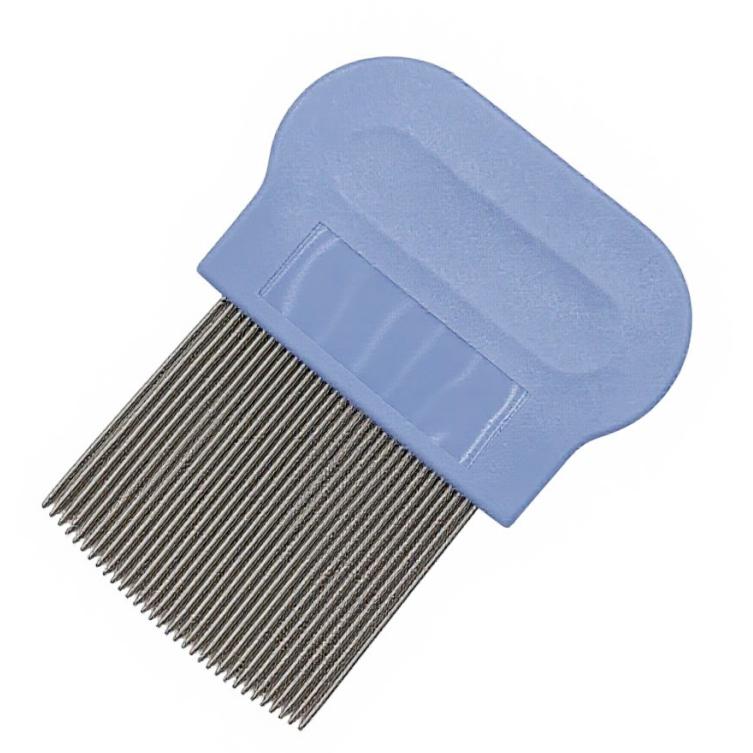 Terminator Lice Comb with Micro Grooved Spiral Teeth Durable Stainless Steel Hair Care Nit Remover Safe Fine Tooth Comb
