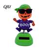 Auto-Stressabbau-Ornament Solar-Ornament, Halloween-Kürbis-Pirat Schwingende Figur, Zubehör Tanzende Schüttelkopfwagen Armaturenbrett