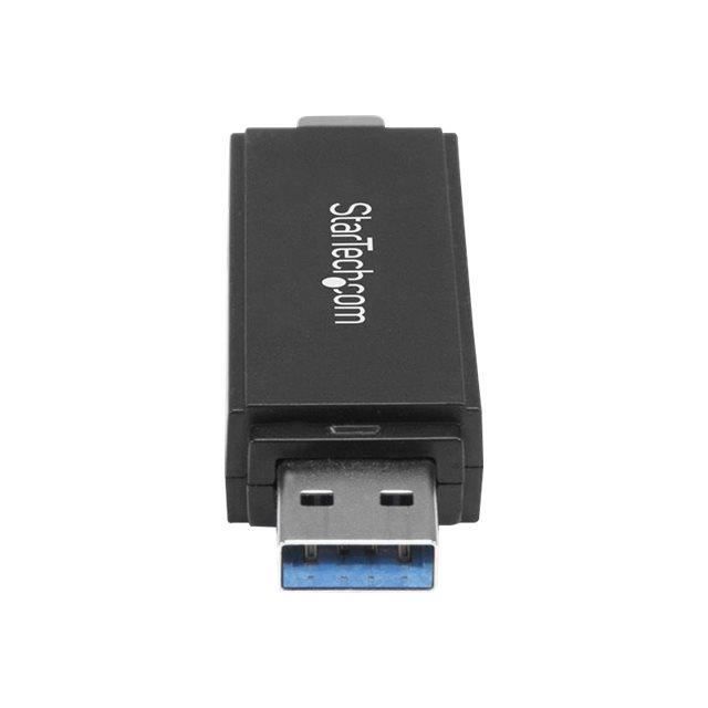 Čtečka karet SD microSD STARTECH - USB 3.0 5 Gb/s - USB C USB A - Černá