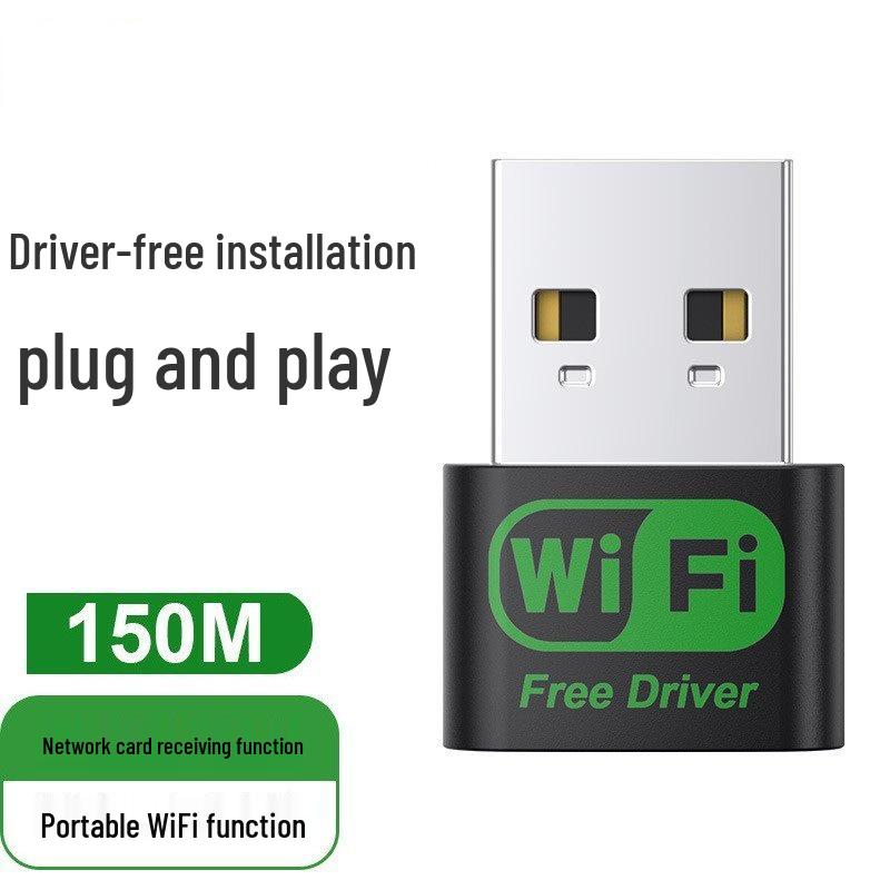 1300Mbps Dual-Band 5G USB Wireless Network Card, WiFi 6, Driver-Free for Computer
