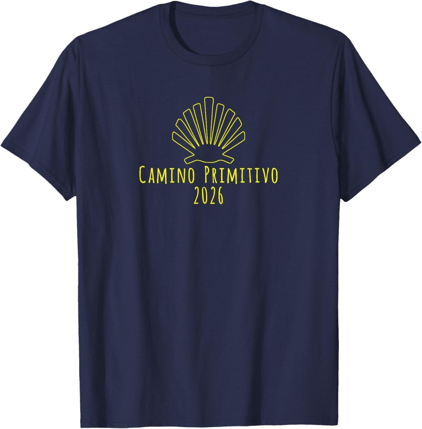 Buen Camino de Santiago Primitivo 2026 Camino Scallop Shell T-Shirt S разноцветный