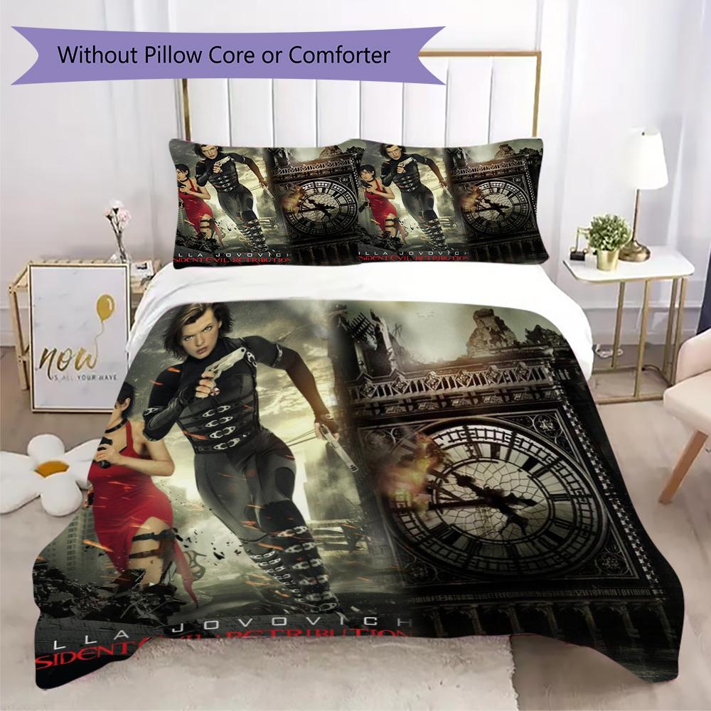 The sci-fi game Resident Evil Umbrella Corporation offers soft and comfortable bedding covers and pillowcases for home use (without core) K6