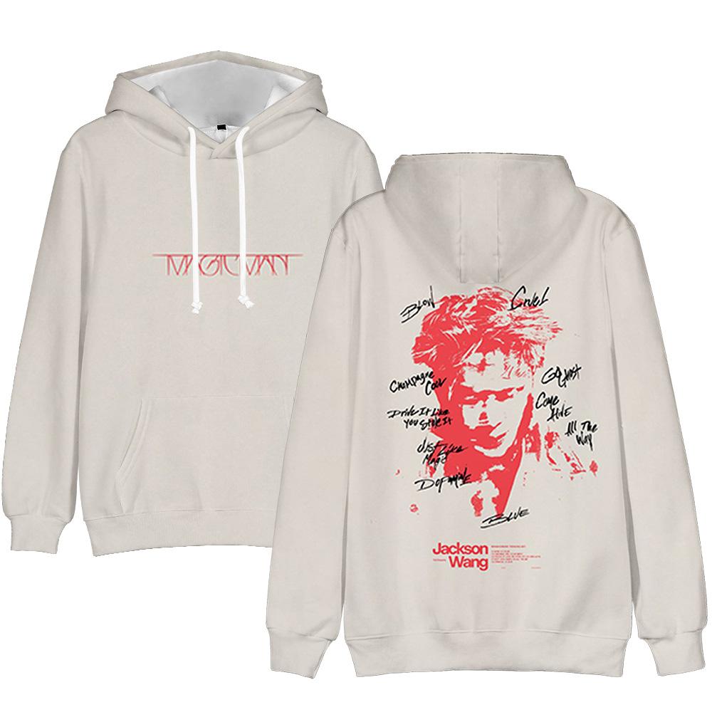

K-pop Jackson Wang Magic унисекс World Tour Merch толстовки MAGIC унисекс альбомПовседневный свитер толстовка с буквенным принтом одежда