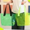 Jelly Color PVC Transparent Bag Reusable Single Shoulder Bag Portable Women Handbag  Fitness Bag